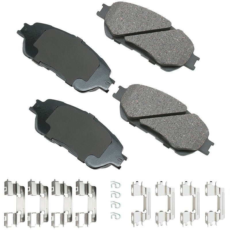 Akebono Brake Pads, ProACT, Front, compatible with Lexus ES300 / ES330 2002-06, Set of 4